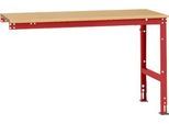 Manuflex Ansatztisch UNIVERSAL Standard, 1500 x 800 mm, Multiplex natur, rubinrot