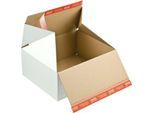 Premium-Blitzbodenkarton ColomPac CP 155.255, B 310 x T 190 x H 133 mm, Z-Faltung, Selbstklebeverschluss, weiß, 20 Stück