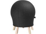 Hocker Sitness Alpine, mit integriertem Gymnastikball, Bezug 75 % Schurwolle, anthrazit
