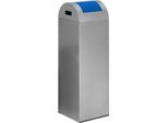 Selbstlöschende Wertstoff-Abfallsammler 85R, silber/blau