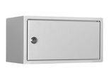 Wertfach WF 3, Volumen 9 l, Türanschlag rechts, Zylinderschloss mit 2 Schlüsseln, inkl. Verankerungsmaterial, H 160 x B 300 x T 200 mm, lichtgrau RAL 7035
