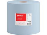 Reinigungsrollen Katrin, 2 Rollen mit je 1000 Blatt, 2-lagig, blau