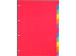 Kartonregister Schäfer Shop Select, 5er Pack, 4-fach Lochung, 160 g/qm Recyclingkarton, 12-teilig