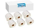 Etiketten G&G, kompatibel zu Dymo 11354/s0722540, 6x1000 Stück, ablösbar, B 57 x H 32 mm, weiß