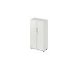 Schäfer Shop Select Schrank Start Off, 4 OH, abschließbar, B 800 x T 420 x H 1514 mm, Holz, lichtgrau/lichtgrau