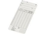 BÜRK Stempelkarte, doppelseitig, für Zeiterfassungsgerät K800/K895/K1300, 500 Stück