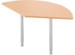 Ansatztisch, 135°, B 800 x T 800 mm, Buche/weißalu