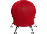 Hocker Sitness 5, mit integriertem Gymnastikball, belastbar bis 110 kg, rot