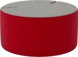 Nowy Styl Sitzpouf Tri.Ply M, modular, Blazer-Stoff, ø 85 cm, grau/rot