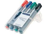 STAEDTLER Flipchartmarker Lumocolor 356, farbsortiert, 4er-Set
