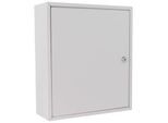 Rottner Medikamentenschrank MK1, Zylinderschloss, mit Aufkleber, B 315 x T 110 x H 360 mm, 12 Liter, Stahlblech, weiß