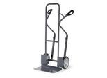 fetra ESD-Stahlrohrkarre, mit Schaufel, ESD-Sicherheitsgriffe, schiefergrau, Tragkraft 300 kg