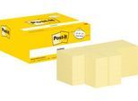 POST-IT Note Haftnotizen Serien 654/ 655/ 653 Sparpaket, wiederablösbar, cellophanfrei verpackt, diverse Größen, gelb
