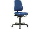 Drehstuhl All-In-One Trend 9633, mit Rollen, Kunstleder, Skai blau