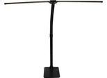 DOTLUX LED-Schreibtischleuchte TWIN, 20W, COLORselect 3000 - 6500K, dimmbar, 120° Abstrahlwinkel, L 800 x B 33 x H 680 mm, schwarz
