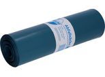Deiss Abfallsäcke PREMIUM®, Volumen 120 l, reißfest, Stärke 80 µm, ohne Zugband, L 1100 x B 700 mm, Recycling-LDPE, blau, 250 Stück