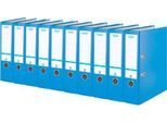 ELBA Ordner smart, DIN A4, Rückenbreite 80 mm, 10 Stück, blau