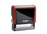 Adress-Stempel trodat® Printy 4915, Gehäusefarbe rot & Stempelabdruckfarbe schwarz