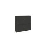 Rollladenschrank, 4 OH, 2teilig, mit Mitteltrennwand, B 1600 mm, graphit