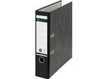 LEITZ® Ordner 1080, DIN A4, Rückenbreite 80 mm, Griffloch, geklebtes Rückenschild, Hartpappe, 1 Stück, schwarz