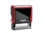 Adress-Stempel trodat® Printy 4913, Gehäusefarbe rot & Stempelabdruckfarbe schwarz