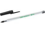 Kugelschreiber mit Kappe BIC® ECOlutions® Round Stic®, 0,4 mm, recycelt, schwarz, 60 Stck.