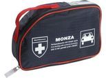 Verbandtasche MONZA, für das Auto, Inhalt nach DIN 13 164, B 250 x T 70 x H 150 mm, Nylon, blau-rot