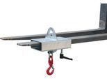 Lasthaken für Gabelstapler und Kran Bauer LH-I 2,5, mit Wirbel, Traglast 2500 kg, verzinkt