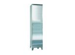 Edelstahlschrank, 1-türig, mit 4 Füßen, B 500 x T 500 x H 2000 mm