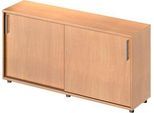 Schäfer Shop Genius Schiebetürenschrank TETRIS WOOD, 2 OH, B 1600 mm, Höhe inkl. Gleiter, Buche-Dekor