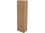 Schäfer Shop Genius Flügeltürenschrank TETRIS WALL, 6 Ordnerhöhen, Türanschlag rechts, B 600 x T 440 x H 2250 mm, Buche-Dekor