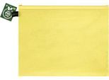 Reißverschlussbeutel FolderSys, A4, Stärke 0,20 mm, B 357 x H 272 mm, PVC-freie Folie, gelb-transparent