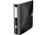 LEITZ® Ordner Active WOW, DIN A4, Rückenbreite 82 mm, schwarz