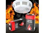 Batterien, für Rauchmelder, E-Block, 9 V, 2 Stück