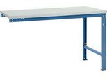 Manuflex Ansatztisch UNIVERSAL Spezial, Tischplatte Kunststoff, 1500x1000, brillantblau