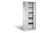 C + P Rollladenschrank Omnispace, 5 OH, abschließbar, B 800 x T 420 x H 1980 mm, Stahl/Kunststoff, lichtgrau