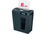 Rexel Secure X8 Aktenvernichter P4, Partikelschnitt 4 x 40 mm, 14 l, 8 Blatt Schnittleistung, Anti-Papierstau-Technologie, schwarz