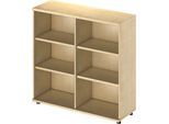 Schäfer Shop Genius Regal TETRIS WOOD, 3 OH, Höhe inkl. Gleiter, B 1200 mm, Ahorn-Dekor