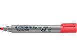 STAEDTLER Flipchartmarker Lumocolor rot, 2-5 mm, Keilspitze