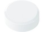 Rundmagnete MAUL, Kunststoff & Metall, Feinstruktur, Haftkraft 600 g, ø 29 x 11 mm, weiß, 20 Stück