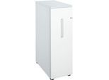 Schäfer Shop Genius Hochcontainer, B 435 x T 800 x H 1296 mm, weißalu/weiß