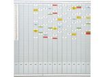 FRANKEN T-Kartentafel Jahresplaner für 15 Monate plus Index, 100,8 x 100,8 cm, 16 Träger, 50 Schlitze, PV-SET5