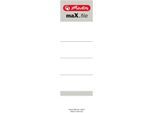 herlitz protect Rückenschild, Rückenbreite 80 mm, Einsteckschild, 10 Stück