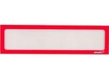 Ultradex Infotasche, magnetisch, für Überschriften, B 312 x H 60 mm, A3, rot