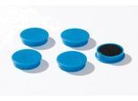 Haftmagnete, Ø 30 mm, Haftkraft ca. 700 g, 5 Stück, blau