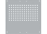 Seitenblende, f. Arbeitstische Universal Spezial/Ergo, f. Tiefe 800 mm, B 592 x H 628, alusilber RAL 9006