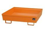 Auffangwanne BAUER AO-4/A, Stahl, 280 l, B 1200 x T 1200 x H 335 mm, orange