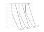 Schräghochparker WSM, 1-seitig, für Reifen bis B 60 mm, B 2100 x T 1470 x H 2010 mm, Stahl verzinkt, 6 Einhängeplätze