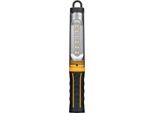 Brennenstuhl LED Akku-Werkstattleuchte WL 500 A, 520 lm, 3 Schaltstufen, Standfuß mit Magnet, drehbarer Haken, Li-Ion Akku, USB-Ladekabel, B 44 x H 300 x T 35 mm, orange/schwarz
