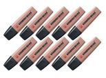 Textmarker STABILO® BOSS Original NatureCOLORS, Keilspitze, lichtbeständig, schnell trocknend, umbra, 10 Stück